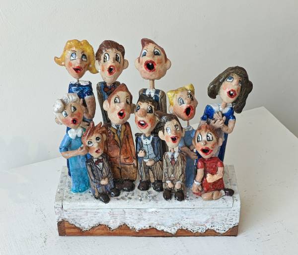 - a , Mixed Media Sculpture by Dorienne Carmel, measuring 25 x 25 cm (H x W) £195